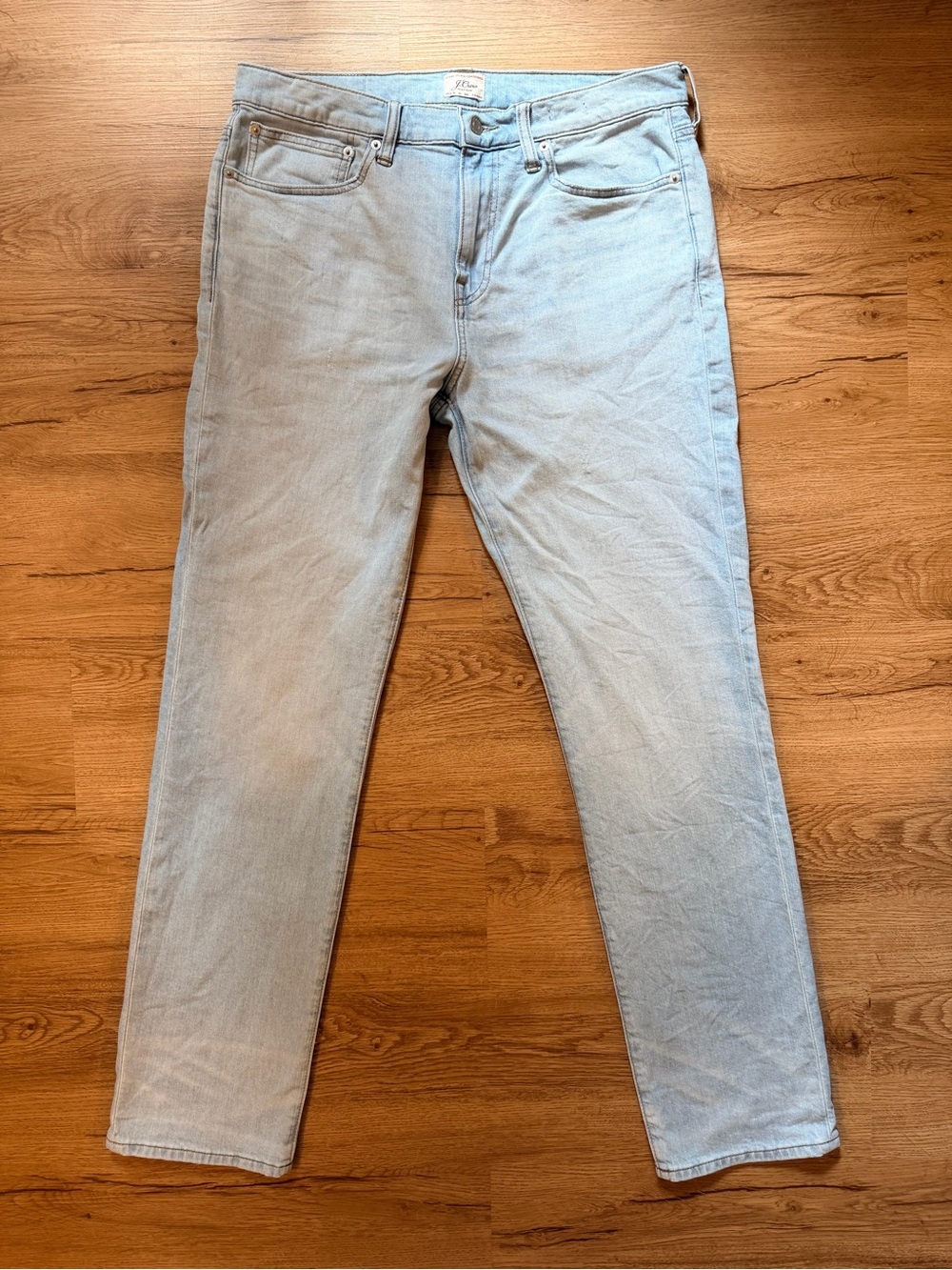 J. Crew 770 Straight-Fit Eco Stretch Jean in Sunfaded Sky Wash Size 34x32